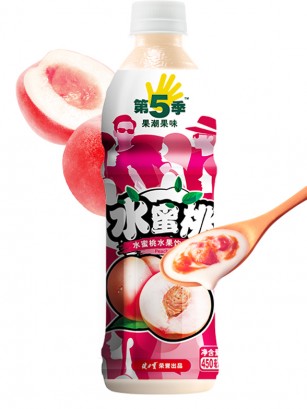 Refresco de Melocotón Rosado MOMO | Season 5 | 450 ml.