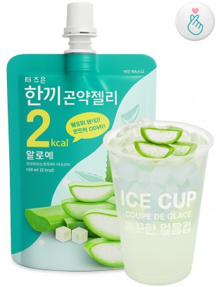 Bebida Pouch Coreana Jelly Konjac con Aloe Vera | 2 Calorías 150g.