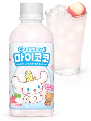 Bebida Coreana Cinnamoroll Jelly de Lychee | Sanrio 340 ml.