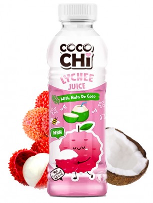Bebida Coco Chi Zumo de Lychee con Nata de Coco 450 ml.
