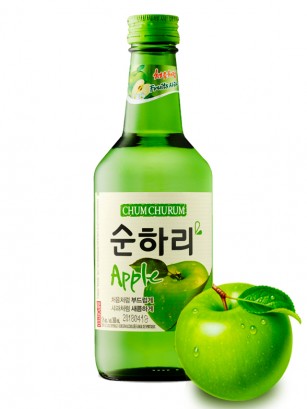 Licor Coreano Soju Chum Churum Sabor Manzana Verde 360 ml.