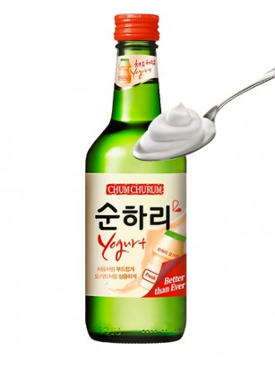 Licor Coreano Soju Chum Churum Sabor Yogur Yakault  360 ml.