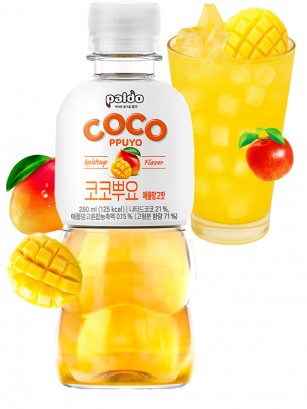 Bebida Coreana Jelly Sabor Manzana y Mango | Coco Ppuyo 280 ml.