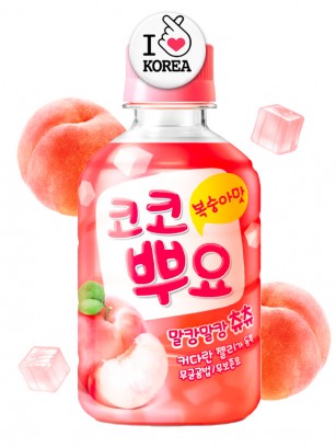 Bebida Coreana Jelly Sabor Melocotón | Coco Puyo 280 ml.