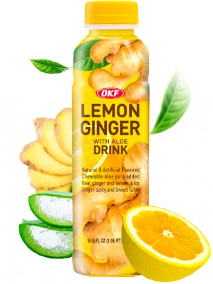 Bebida Coreana de Jengibre y Limón con Aloe 500 ml.