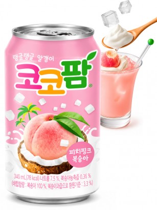 Bebida Coreana de Melocotón con Leche y Coco Jelly | Milky Momo 340 ml.