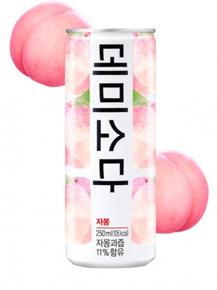Soda Coreana Demi Soda 11 % Melocotón 250 ml