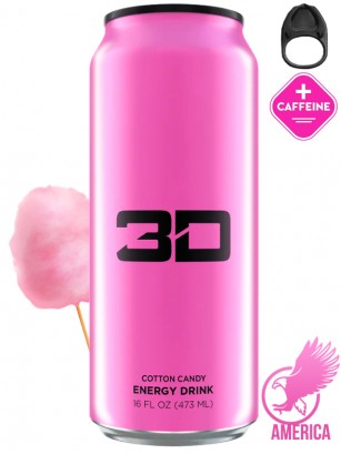Bebida Energética 3D x Christian Guzman | Algodón de Azúcar 473 ml.