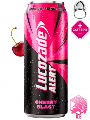 Bebida Energética Lucozade Alert | + Cafeína | Fórmula Cherry Blast 500 ml.