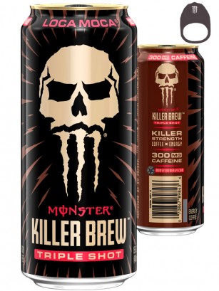 Bebida Monster Killer Brew Loca Moca | Triple Shot | Anilla Negra | USA 443 ml.