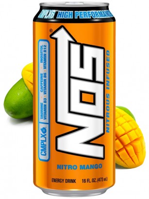 Bebida Energética NOS Nitro Mango | Edición U.S.A. 473 ml