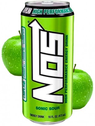 Bebida Energética NOS Sonic Sour | Edición U.S.A. 473 ml