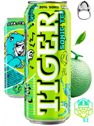 Bebida Energética de Té con Leche y Melón | Tiger Sonic Tea 500 ml.