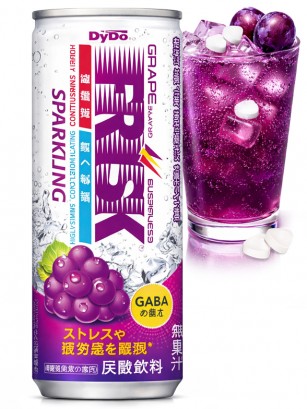 Refresco DyDo Gava FRISK Sparkling Grape ZERO | Sabor Caramelos Uva 250 ml.