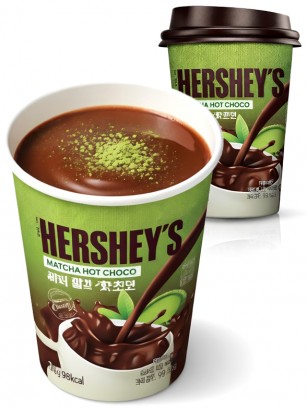 Chocolate Caliente Instantáneo Coreano con Matcha | Hersey's 20g.