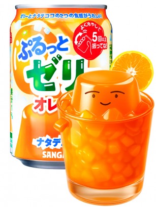 Refresco de Naranja con Gelatina y Nata de Coco 280g.