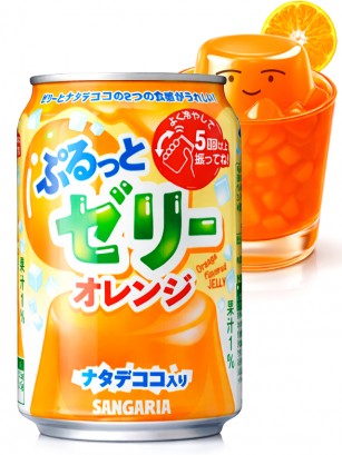 Refresco de Naranja con Gelatina y Nata de Coco 280g.