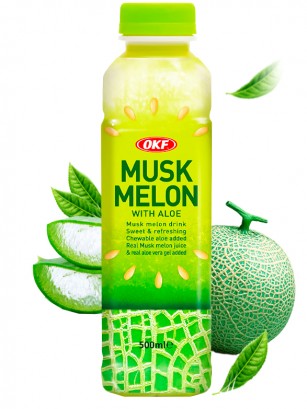 Bebida Coreana de Melón Dulce con Aloe 500 ml.