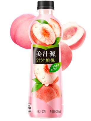 Refresco de Melocotón Rosado Momo | Minute Maid China 420 ml.