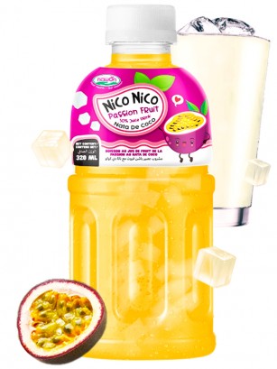 Bebida Nico Nico Mogu Fruta de la Pasión Toppings Jelly | + 30 Zumo | 320 ml.