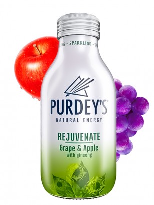 Bebida Natural Energética de Uva y Manzana con Ginseng | 330 ml.