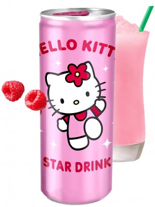 Refresco Star Drink Hello Kitty  de Frambuesa y Guayaba 250 ml.