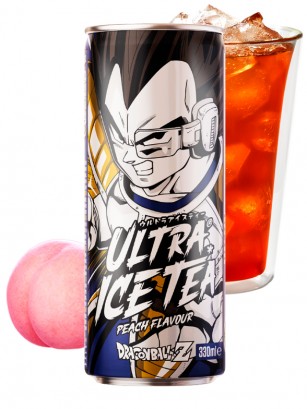 Bebida Té Helado de Melocotón | Dragon Ball | Vegeta 330 ml.