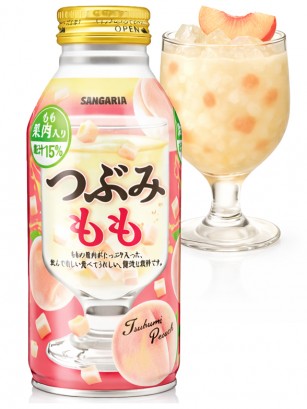 Bebida de Zumo de Melocotón Tsubumi Momo | Botella de Aluminio 380g.
