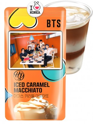 Café con Leche Coreano Sabor Caramelo | BTS Edition Pouch | 230 ml.