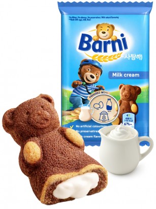 Bizcochito de Chocolate y Crema de Leche | Osito Barni 30g.