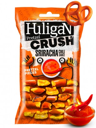 Bocaditos Pretzel Sabor Salsa Sriracha 65g.