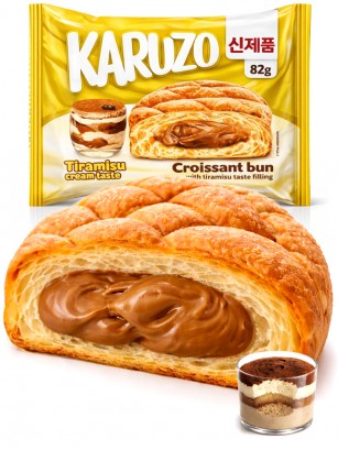 Bollo estilo Meronpan con Crema Tiramisú 82g.