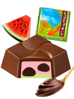 Bombón Japonés de Sandía con Pepitas de Chocolate