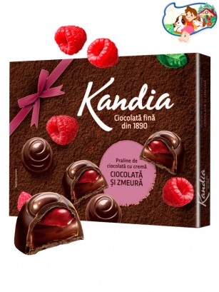Bombones de Chocolate Intenso y Frambuesas | Kandia | 14 Unidades.