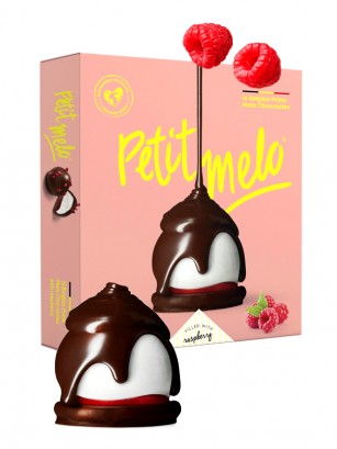 Bombones de Chocolate Belga,  Marshmallows, Galleta Speculoos y Frambuesa | Petit Melo 38 grs.