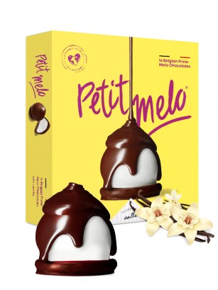 Bombones de Chocolate Belga, Marshmallows Vainilla, Galleta Speculoos | Petit Melo 38 grs.