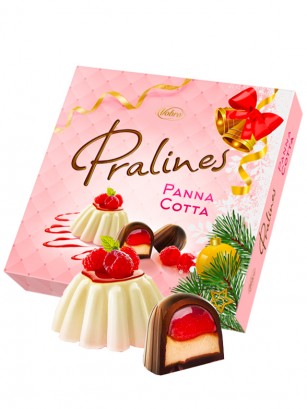 Bombones Rellenos de Panna Cotta con Frambuesa 129 grs.