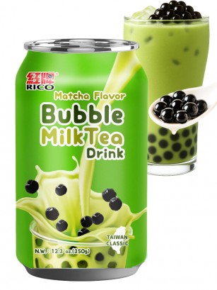 Bebida Bubble Milk Tea de Matcha | 350 ml.