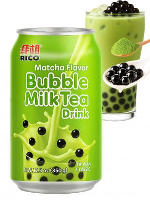 Bebida Bubble Milk Tea de Matcha | 350 ml.