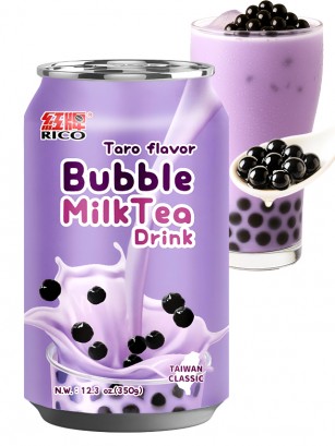 Bebida Bubble Milk Tea de Taro | 350 ml.