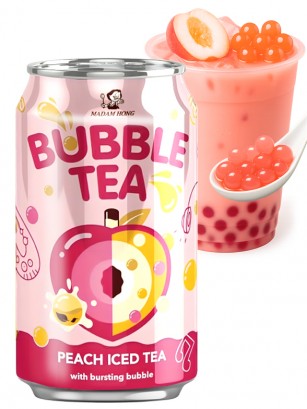 Bebida Bubble Tea de Melocotón 320 ml.