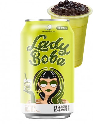 Bebida Bubble Tea de Matcha | Lady Boba 315 ml.