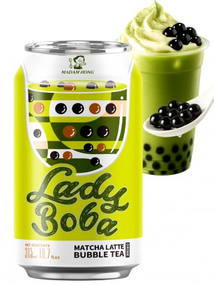 Bebida Bubble Tea de Matcha | Lady Boba 315 ml.