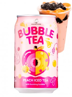 Bebida Bubble Tea de Melocotón 320 ml.