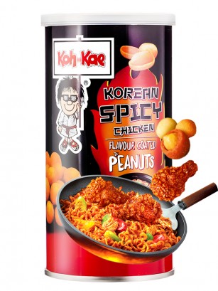 Cacahuetes Tempurizados | Sabor Pollo Picante Coreano 180g.