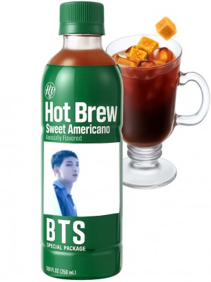 Café Coreano Hot Brew Americano Dulce | BTS Edition | 7 Diseños Aleatorios 350 ml.