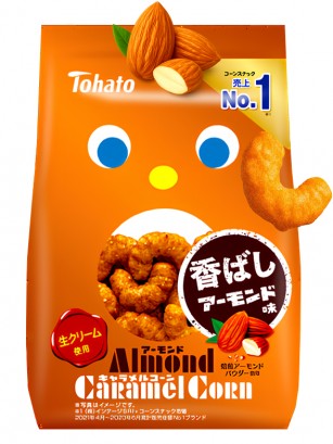 Snack Lovely Tohato Caramelo con Almendras 65g.
