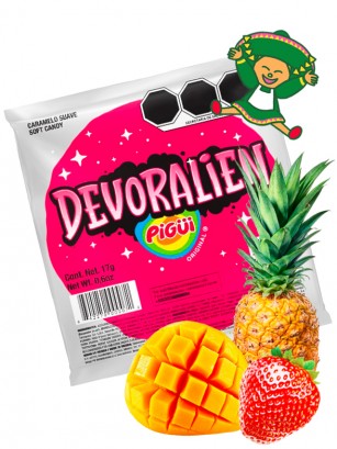 Caramelo Devoralien Sabor Frutas Tropicales | PURO MÉXICO!! Unidad