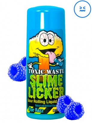 Caramelo Roll On Ácido Blue Razz Slime Licker | Toxic Waste 60 ml.