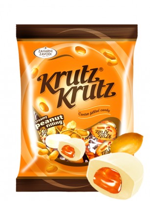 Caramelos Toffee rellenos de Crema de Cacahuete 150 grs.